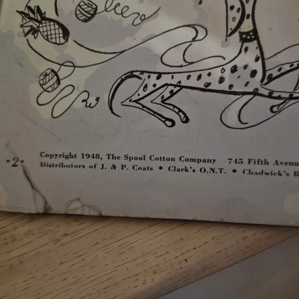 Vintage Pineapples‎ on Parade Crochet Pattern Book Coats & Clarks 1948